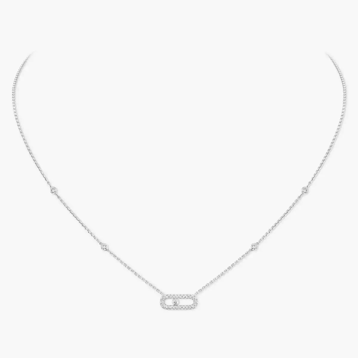 [Renovia Jewelry]Diamond Necklace Move Uno