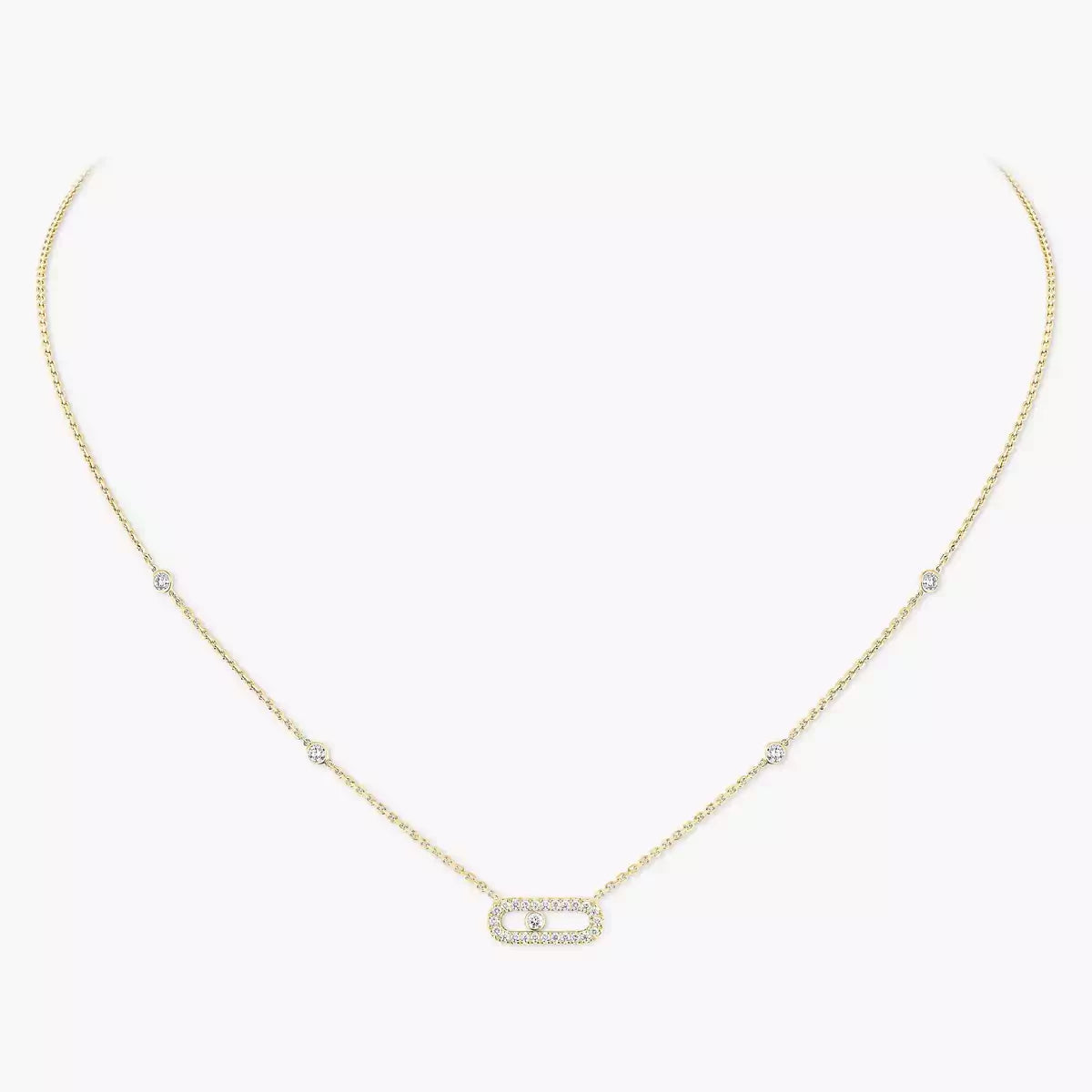 [Renovia Jewelry]Diamond Necklace Move Uno