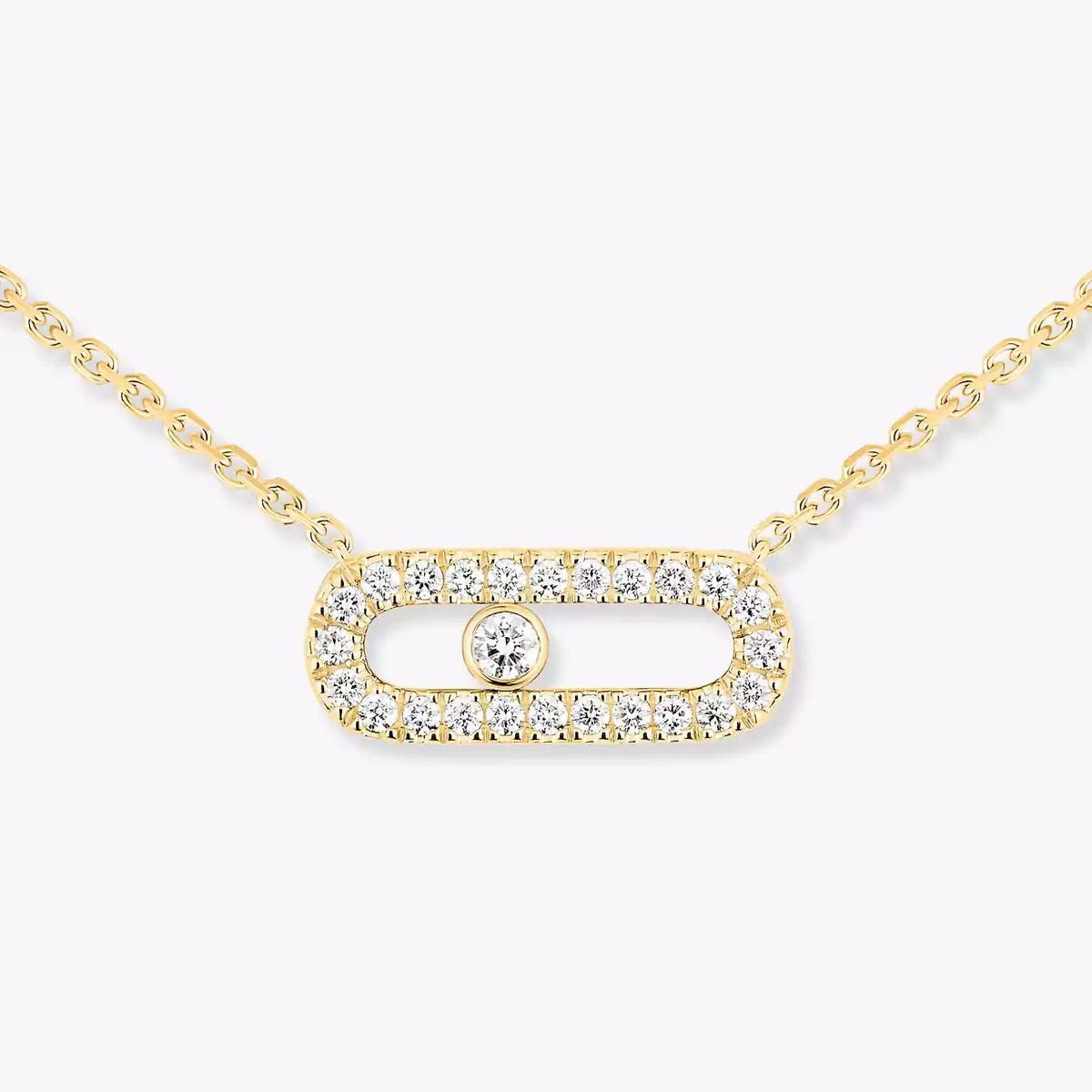 [Renovia Jewelry]Diamond Necklace Move Uno