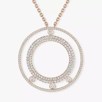 [Renovia Jewelry]Move Romane Long Pave_-Set Diamond Necklace