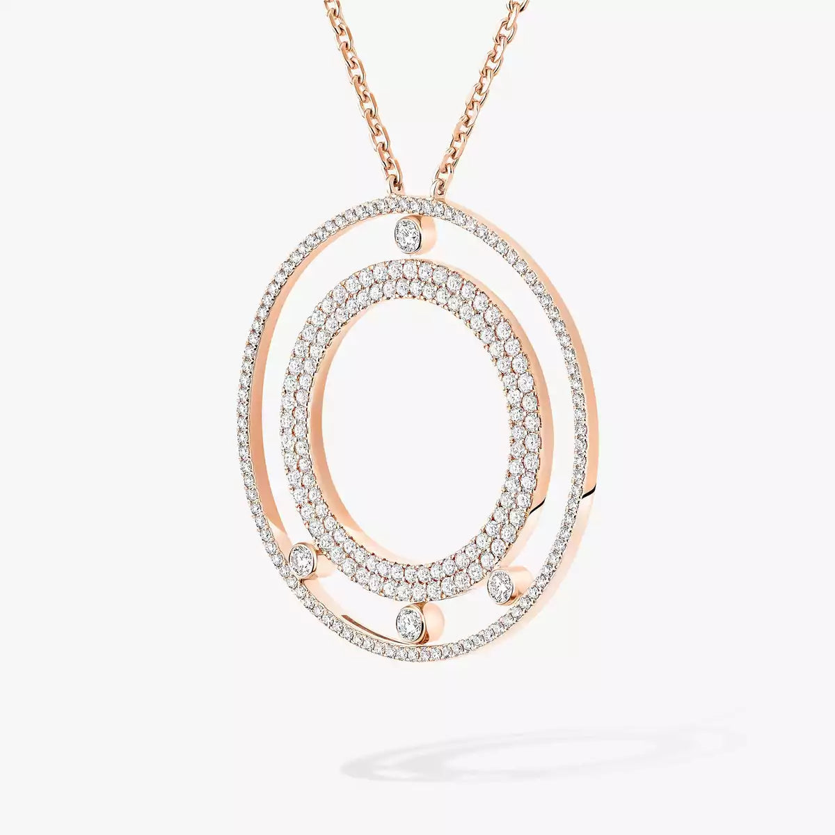 [Renovia Jewelry]Move Romane Long Pave_-Set Diamond Necklace