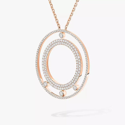 [Renovia Jewelry]Move Romane Long Pave_-Set Diamond Necklace