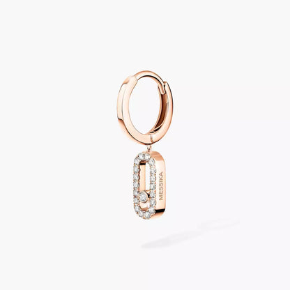 [Renovia Jewelry]Move Uno Single Diamond Hoop Earring