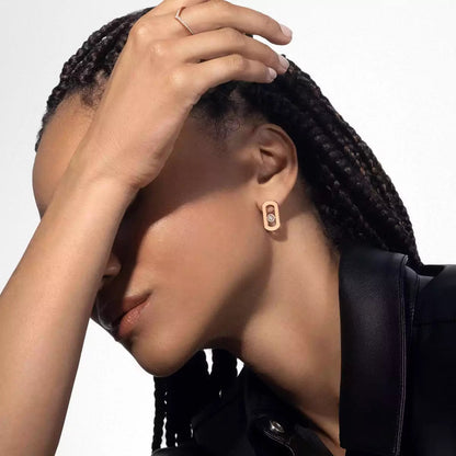 [Renovia Jewelry]So Move Diamond Earrings in Yellow Gold