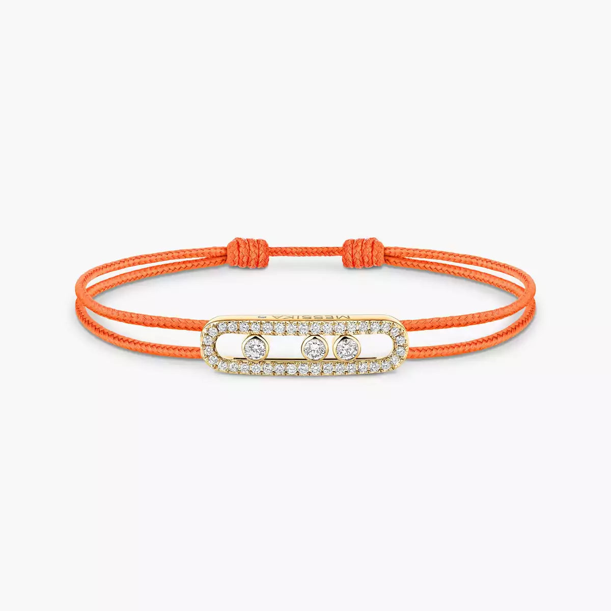 [Renovia Jewelry]Care(Medium-3.5mm) pink cord pavé bracelet