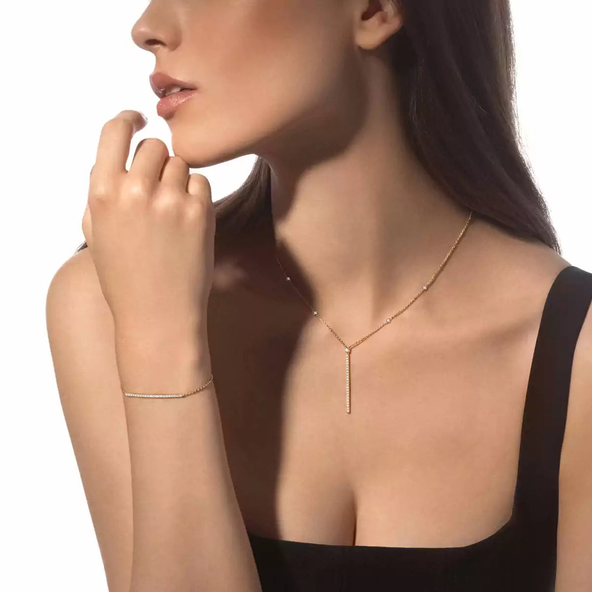 [Renovia Jewelry]Diamond Thin Bangle 0.15ct My Twin Toi & Moi
