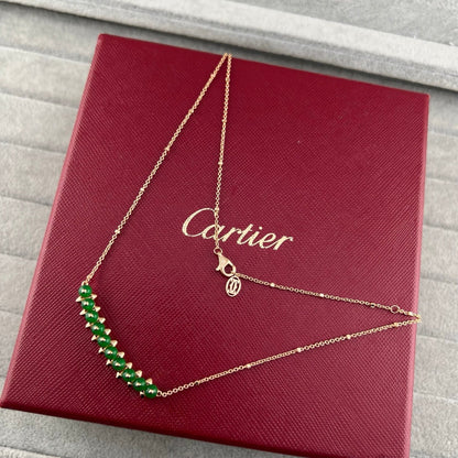 [Renovia Jewelry]NEW STUD COLORED GEM PENDANT NECKLACE