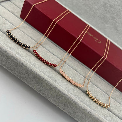 [Renovia Jewelry]NEW STUD COLORED GEM PENDANT NECKLACE