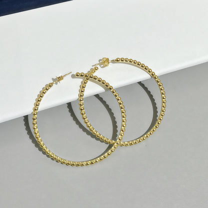 [Renovia Jewelry] SMOOTH BEAD STUD EARRINGS