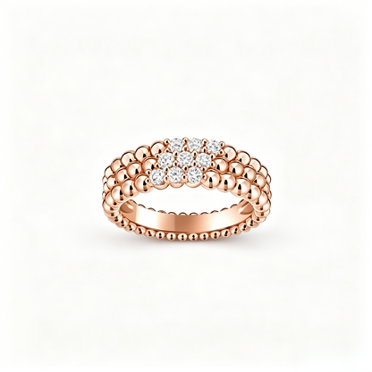 [Renovia Jewelry] THREE-ROW DIAMOND RING