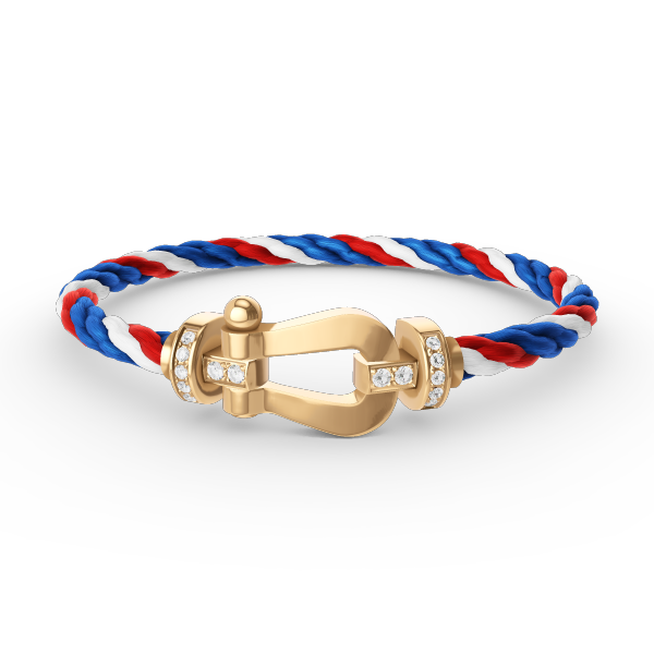 [Renovia Jewelry]FORCE LARGE HORSESHOE HALF DIAMOND BRACELET GOLD