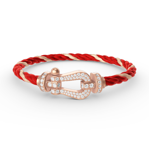 [Renovia Jewelry]FORCE LARGE HORSESHOE FULL DIAMOND BRACELET ROSE GOLD