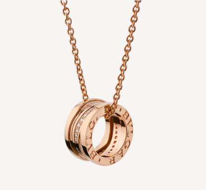 [Renovia Jewelry]ZERO 1 PINK GOLD DIAMOND NECKLACE