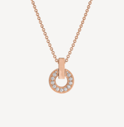 [Renovia Jewelry]GARI NECKLACE PINK GOLD DIAMOND