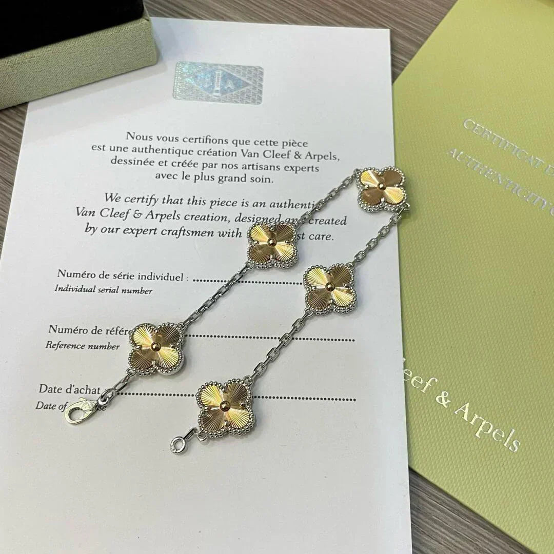 [Renovia Jewelry] CLOVER 5 MOTIF LASER BRACELET COLLECTION