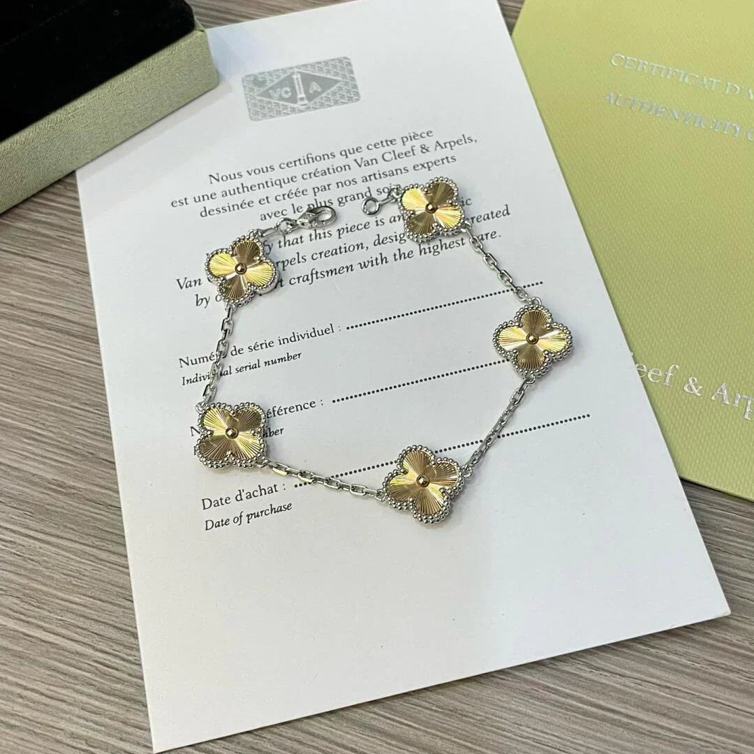 [Renovia Jewelry] CLOVER 5 MOTIF LASER BRACELET COLLECTION