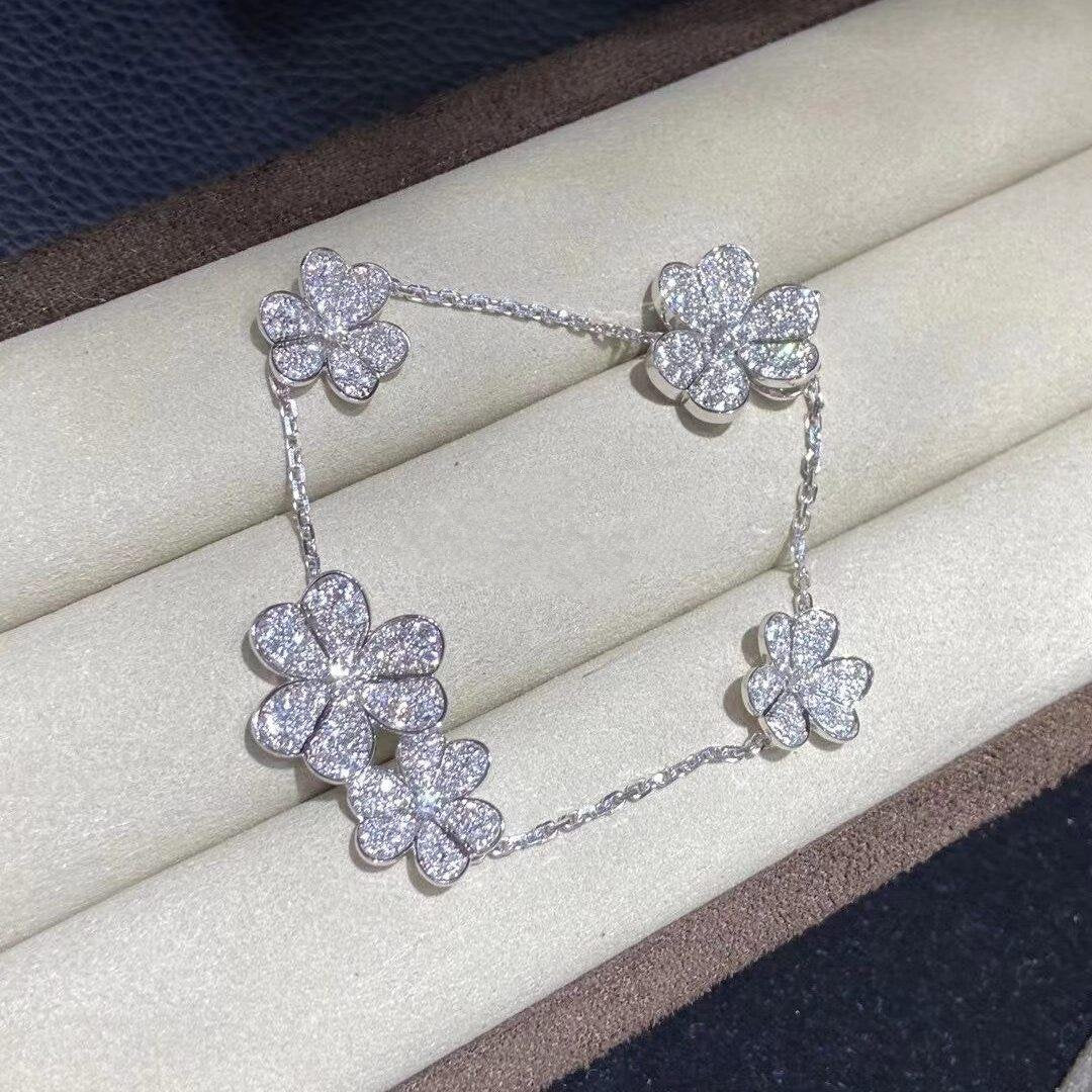 [Renovia Jewelry]FRIVOLE SILVER 5 FLOWERS BRACELET