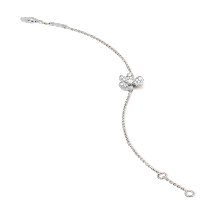 [Renovia Jewelry]FRIVOLE SILVER FLOWER DIAMOND BRACELET