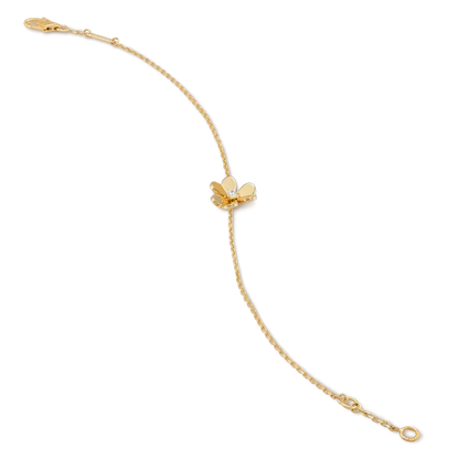 [Renovia Jewelry]FRIVOLE GOLD FLOWER PINK MALACHITE BRACELET