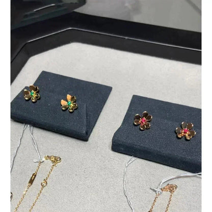 [Renovia Jewelry]FRIVOLE  FLOWER PINK EARRINGS