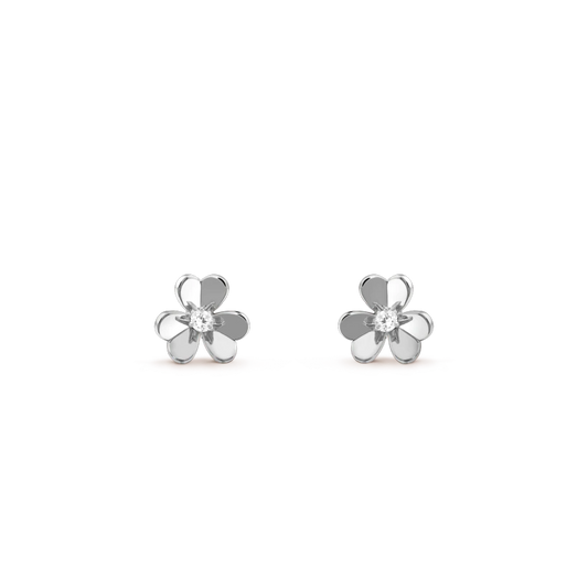 [Renovia Jewelry]FRIVOLE MINI SILVER FLOWER EARRINGS