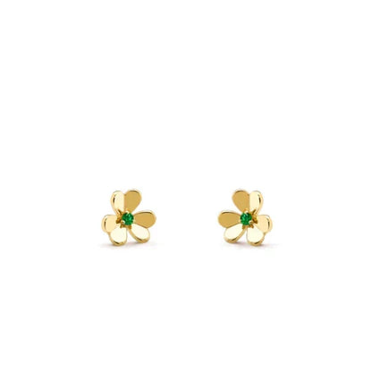 [Renovia Jewelry]FRIVOLE  FLOWER MALACHITE EARRINGS