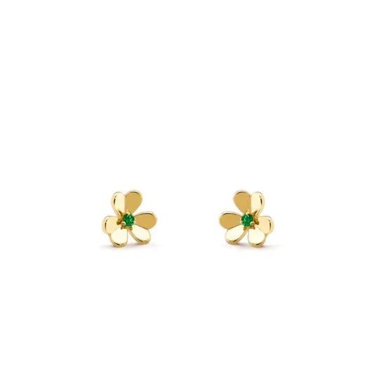 [Renovia Jewelry]FRIVOLE  FLOWER MALACHITE EARRINGS