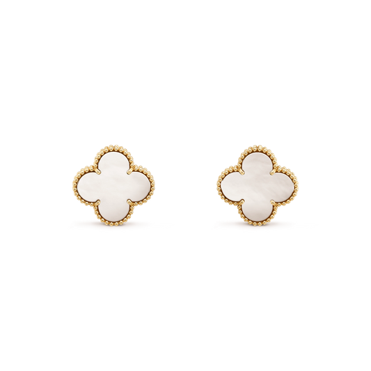 [Renovia Jewelry]CLOVER MINI GOLD EARRINGS