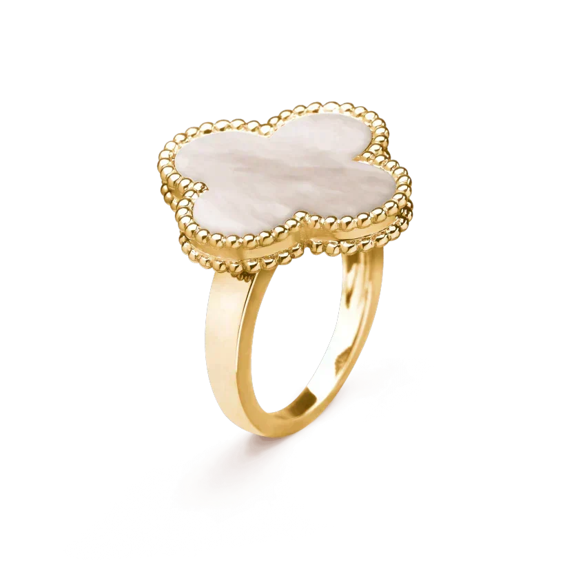 [Renovia Jewelry]CLOVER WHITE MOP RING