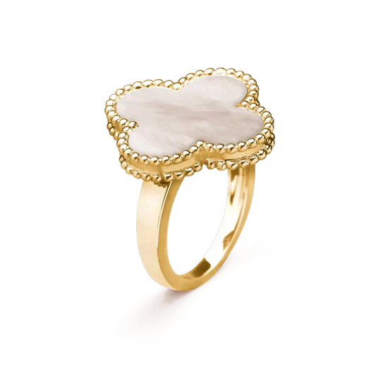 [Renovia Jewelry]CLOVER WHITE MOP RING