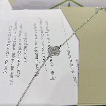 [Renovia Jewelry]CLOVER  SINGLE FLOWER BRACELET SILVER