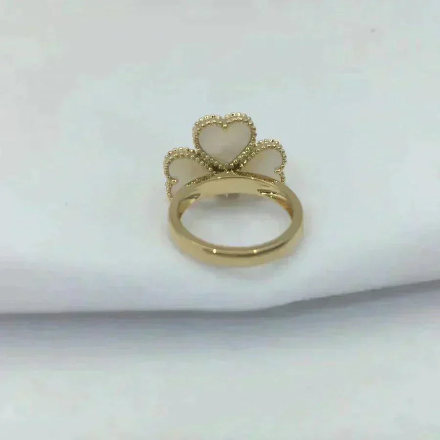 [Renovia Jewelry]SWEET CLOVER WHITE MOP RING
