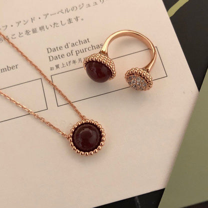 [Renovia Jewelry]PERLEE COULEURS DIAMOND ROSE GOLD BETWEEN THE FINGER RING