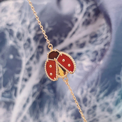 [Renovia Jewelry]LUCKY SPRING 1 MOTIF PINK GOLD BRACELET