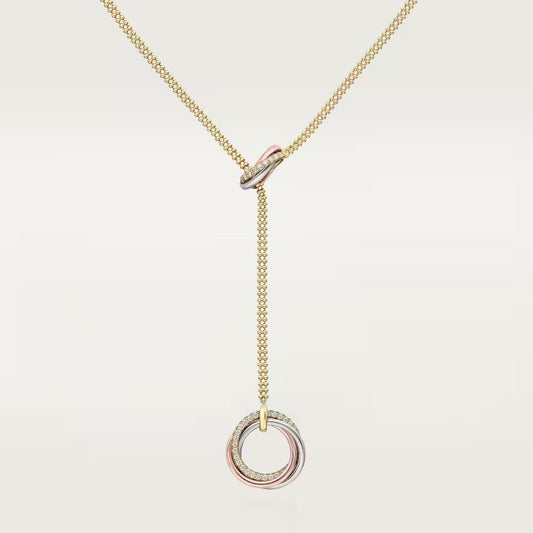 [Renovia Jewelry]TRINITY DIAMONDS NECKLACE