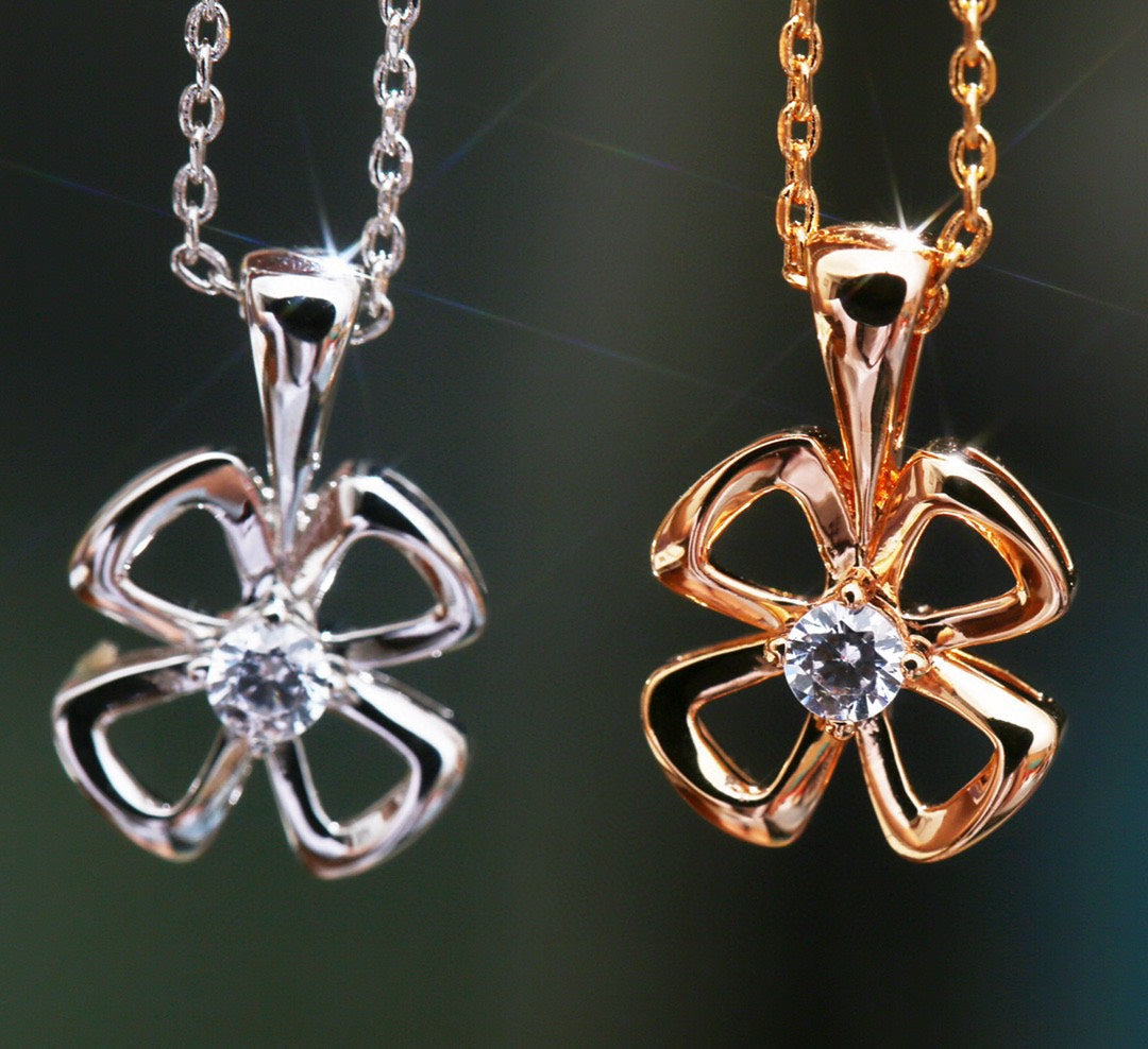 [Renovia Jewelry]FIOREVER NECKLACE DIAMOND CENTER