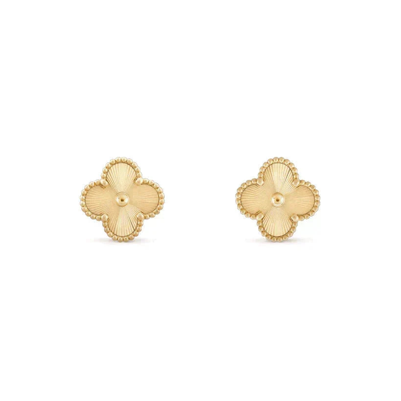 [Renovia Jewelry]CLOVER MEDIUM 1 MOTIFS LASER EARRINGS