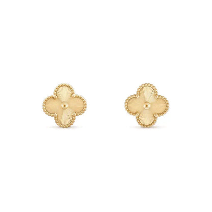 [Renovia Jewelry]CLOVER MEDIUM 1 MOTIFS LASER EARRINGS
