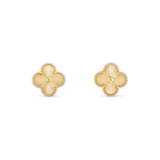 [Renovia Jewelry]CLOVER MEDIUM 1 MOTIFS LASER EARRINGS